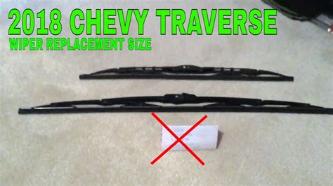 2018 Chevy Traverse Wiper Blade Replacement Size YouTube