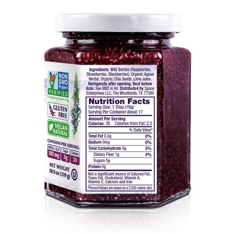 Premium Chia Wildberries Fruit Spread World Of Chia