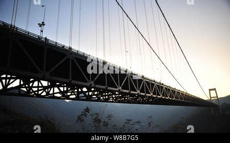 --FILE--View of the Sidu River Bridge crossing the valley of the Sidu ...