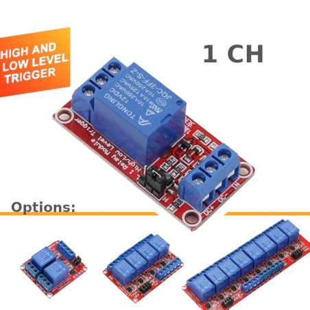 HiLetgo 2pcs 5V One Channel Relay Module Relay Switch With 46 OFF