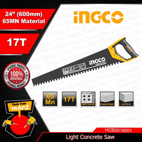 INGCO Light Concrete Saw 24 Inches 600mm HCBS016001 TOOLS FROM MARS