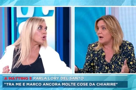 Scontro In Diretta Tra Lory Del Santo E Patrizia Groppelli Sei La