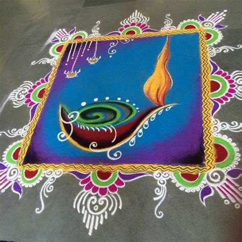 Top 7 Geometric Rangoli Designs | Styles At Life