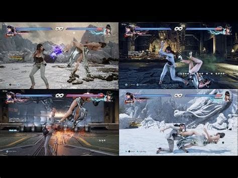 Zafina df+2 Combos + Wall Carry in Different Stages (inputs) : Tekken