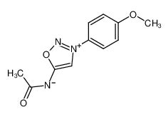 5 acetilamino 3 4 metoxi fenil 1 2 3 oxadiazolio betaína CAS