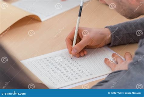 Student Writing Chinese Characters Stock Photo Image Of Travel