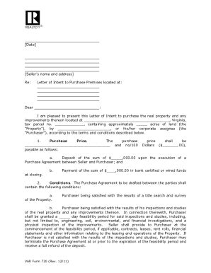 Free Editable Real Estate Letter Of Intent Templates In Ms Word