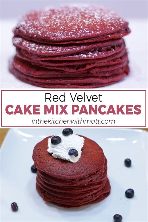 Red Velvet Cake Mix Pancakes Artofit