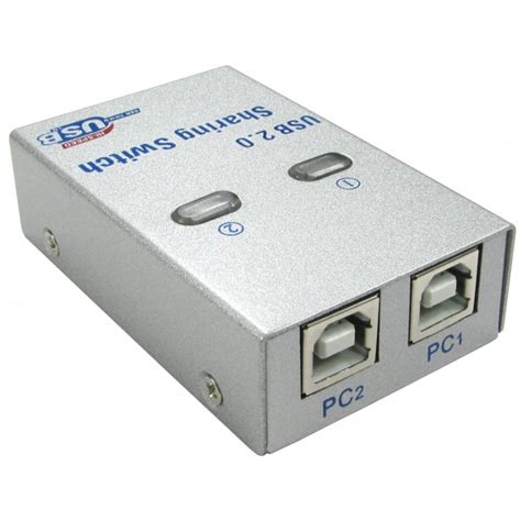 2port Auto Printer Sharing Switch Hub Usb20 Automatic