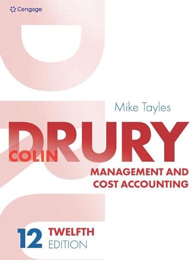 Management And Cost Accounting Amazon Co Uk Tayles Mike Drury