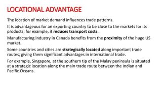 A2 CAMBRIDGE GEOGRAPHY: GLOBAL INTERDEPENDENCE - TRADE FLOWS AND ...