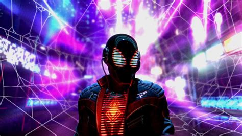 Neon Infused Miles Morales Live Wallpaper