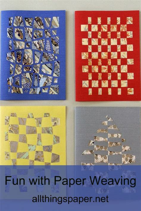 Fun With Paper Weaving Paper Weaving Book Crafts Origami Paper Art