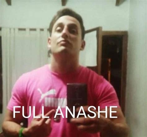 A Man Taking A Selfie In Front Of A Mirror With The Caption Full Anashe