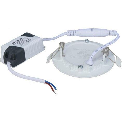 Plafoniera Led Rotonda W Extra Piatta Da Incasso Irc Bianco