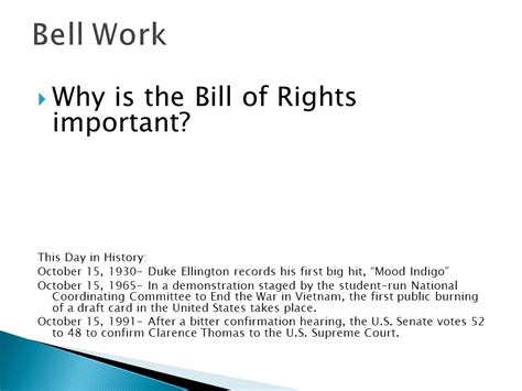 Importance Of Bill Of Rights