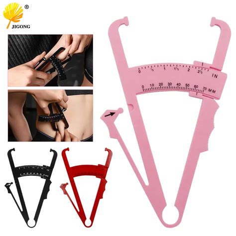 Personal Body Fat Caliper Skin Analyzer Measure Charts Fitness Slim