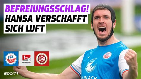 FC Hansa Rostock SV Wehen Wiesbaden 2 Bundesliga Tore Und