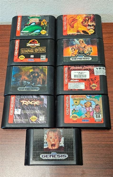 Lot Of 9 Sega Genesis Game Cartridges