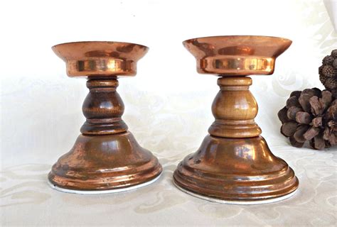 Copper Candle Holder Rustic Copper Candle Holder Vintage Etsy Canada