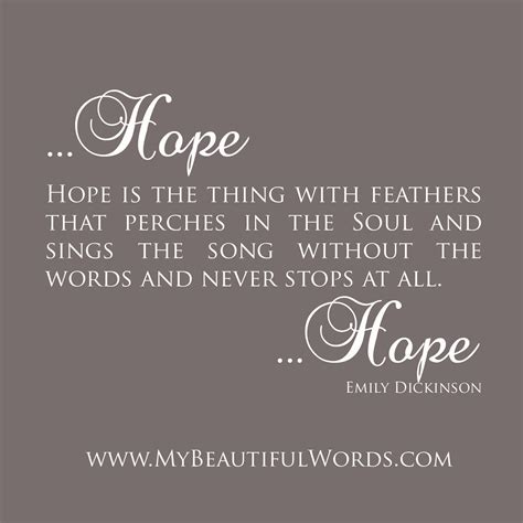 Emily Dickinson Quotes About Hope. QuotesGram