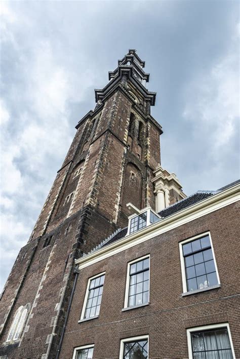 Bell Tower Of The Westerkerk In Amsterdam, Netherlands Stock Image ...