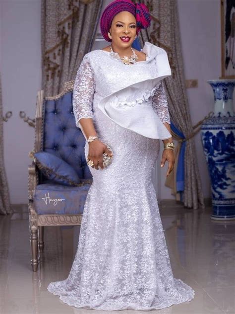 Latest Plus Size Aso Ebi Styles For Women In Lace Styles Aso Ebi