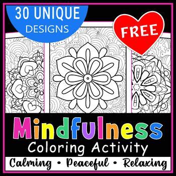 Mindfulness Calming Mandalas - Free by Homeschool Station | TPT