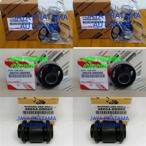 Jual Ball Joint Bushing Lower Arm Bosh Sayap Depan Besar Kecil Yaris