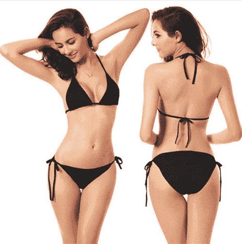 SKA Halter Neck Plain Bikini Swimwear Sets SKA Clothing