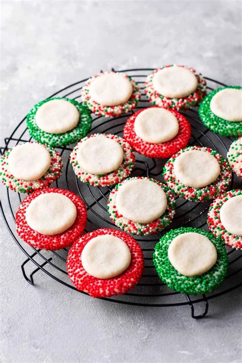 Stacked Christmas Sprinkle Cookies Eats Delightful