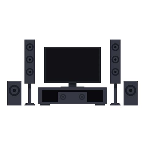 Premium Vector Home Theater Center Icon Cartoon Vector Digital Tv