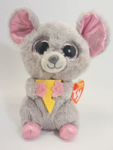 Ty 6 Beanie Boos Squeaker The Mouse With Hangtag Retired From 2015 For