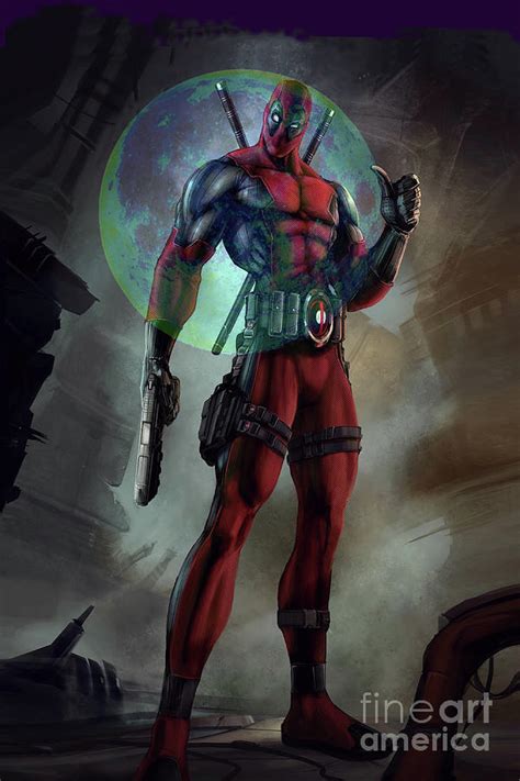 Deadpool Digital Art By Steven Parker Fine Art America