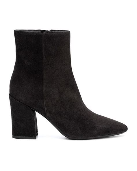 Aquatalia Palomina Suede Ankle Booties In Black Lyst