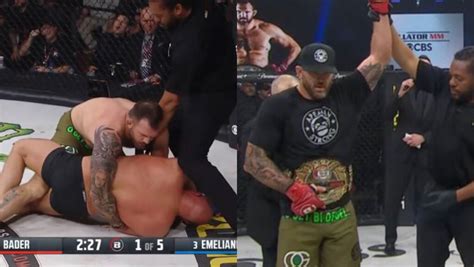 Ryan Bader TKO S Fedor Emelianenko In First Round Bellator 290