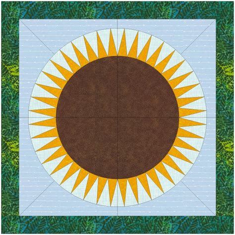 Sunflower Paper Piecing Etsy