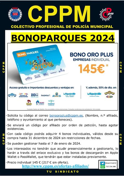 Bonoparques Oro 2024 CPPM