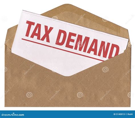 Envelope Tax Demand Notice Letter Stock Image Image Of