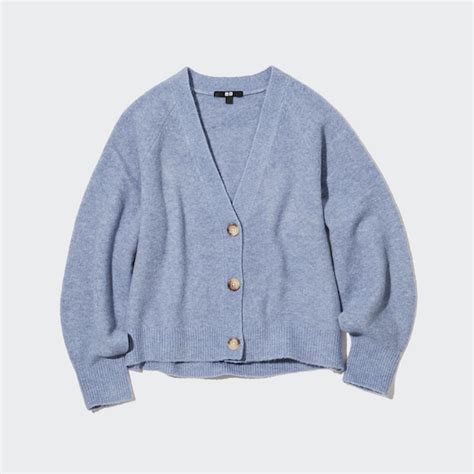 Souffle Yarn Long Sleeve Short Cardigan Uniqlo Us