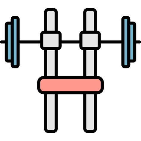 Bench Press Generic Outline Color Icon