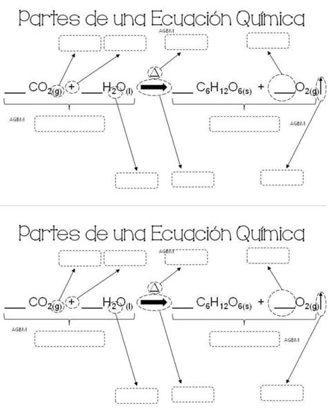 Actividad Ecuaci N Qu Mica Identificar Componentes Chemistry