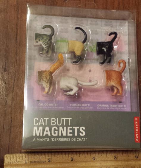 Cat Butt Magnets Set Of 6 Kikkerland Opened Package EBay