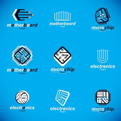 Premium Vector Technology Innovation Logos Set Of Vector Abstract