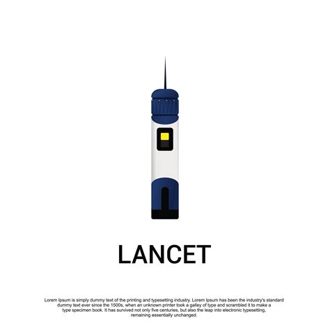 Lancet pen icon. Flat style vector 25659201 Vector Art at Vecteezy