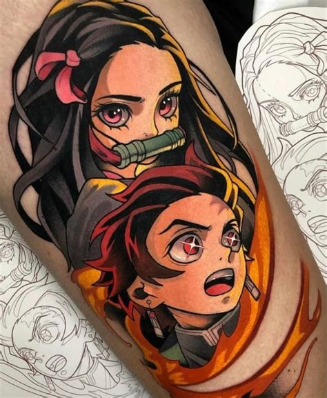 Demon Slayer Tattoo Anime Tattoos Slayer Tattoo Tattoo Artists Near Me