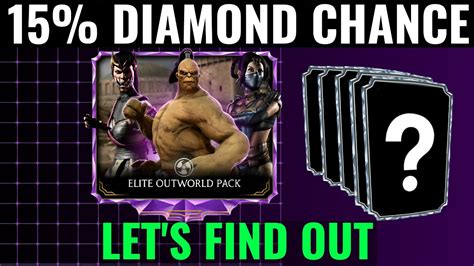 MK Mobile Elite Outworld Pack Opening 15 Diamond Character Chance