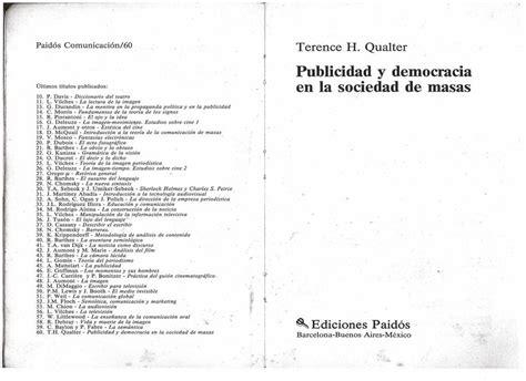 Publicidad Y Democracia En La Sociedad De Masas Vanessa Mh Udocz