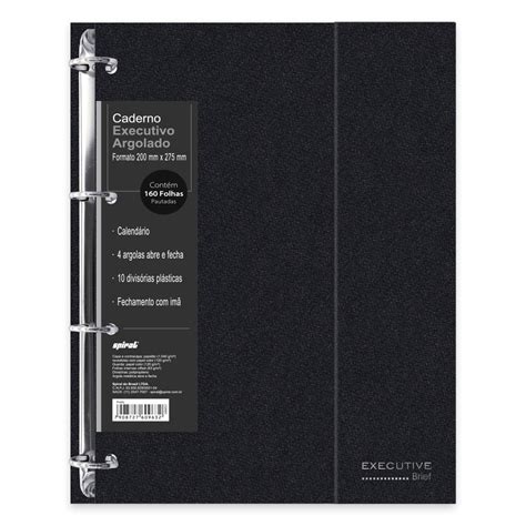 Caderno Universit Rio Argolado Capa Dura X Folhas Brief