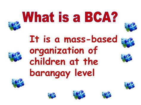 Barangay Childrens Association Bca Philippines Child Participation